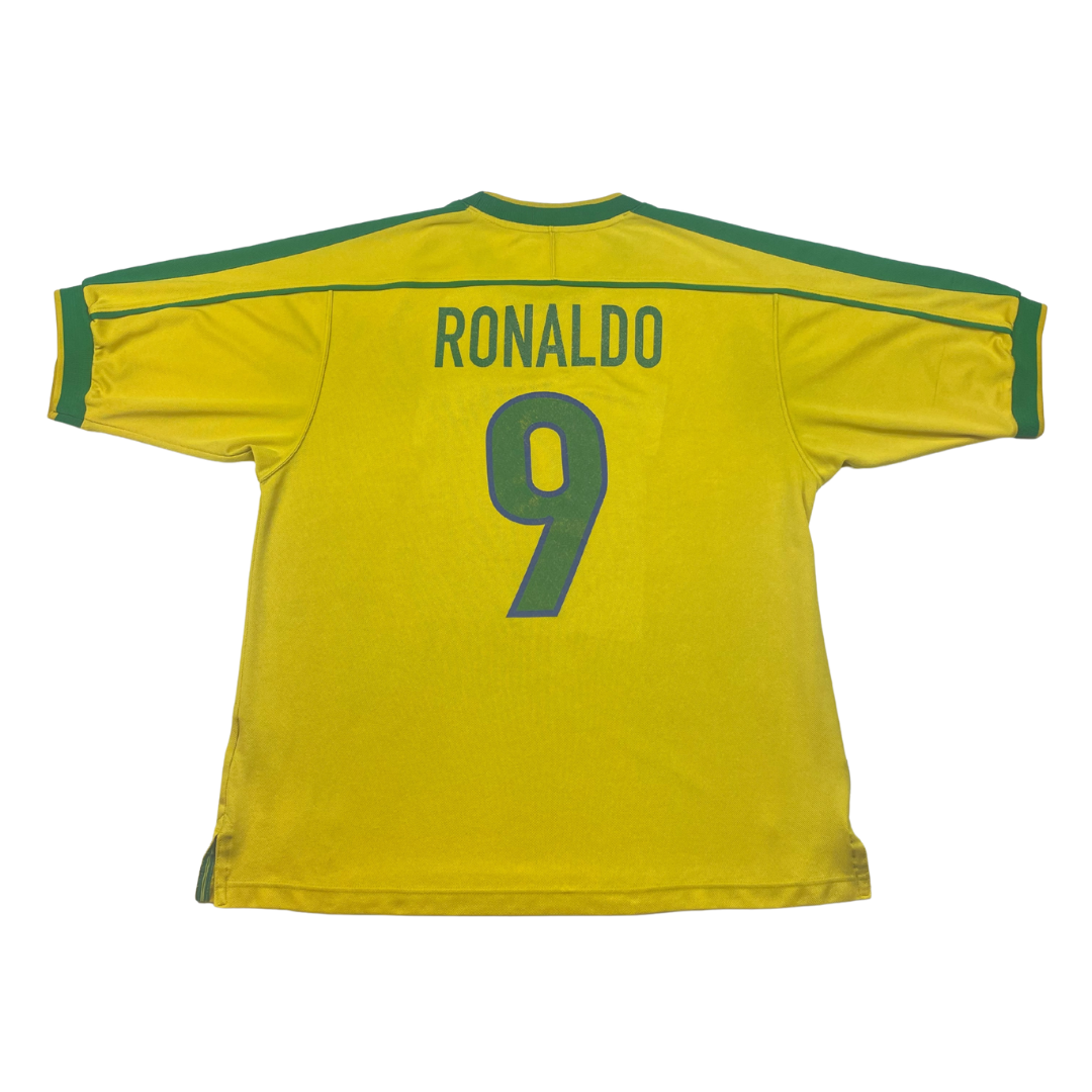 1998 Brésil Home Ronaldo #9 (XL)