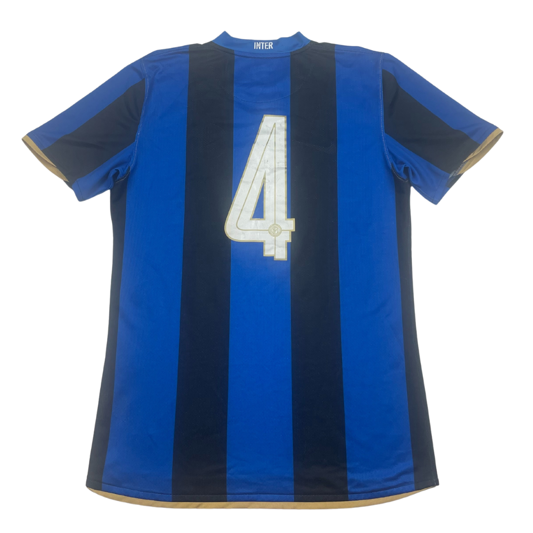 2008/09 Inter Milan Home (J.Zanetti) #4 Player Issue (M)