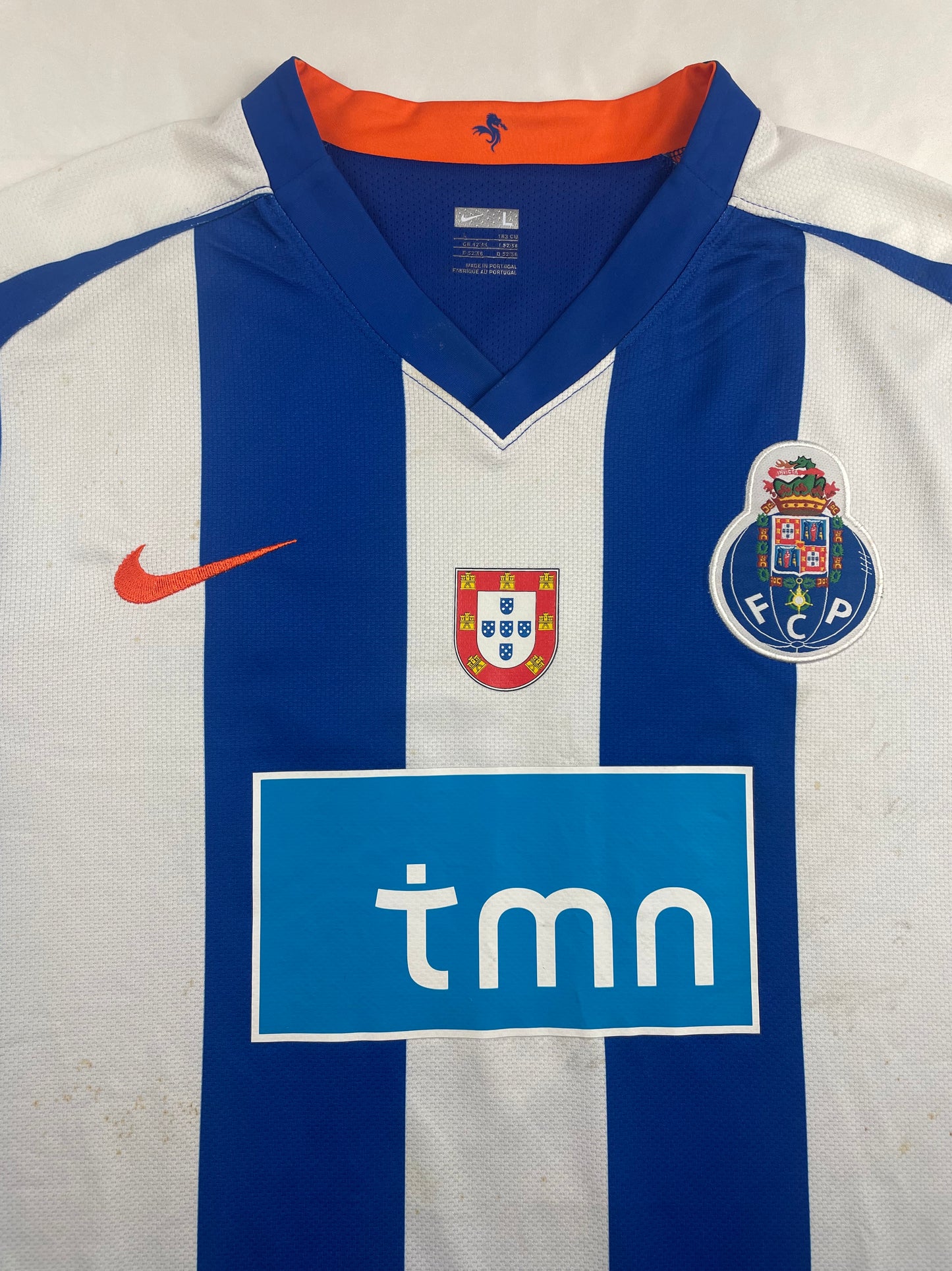 2008/09 Porto Home Bruno Alves #2 Match Worn (L)