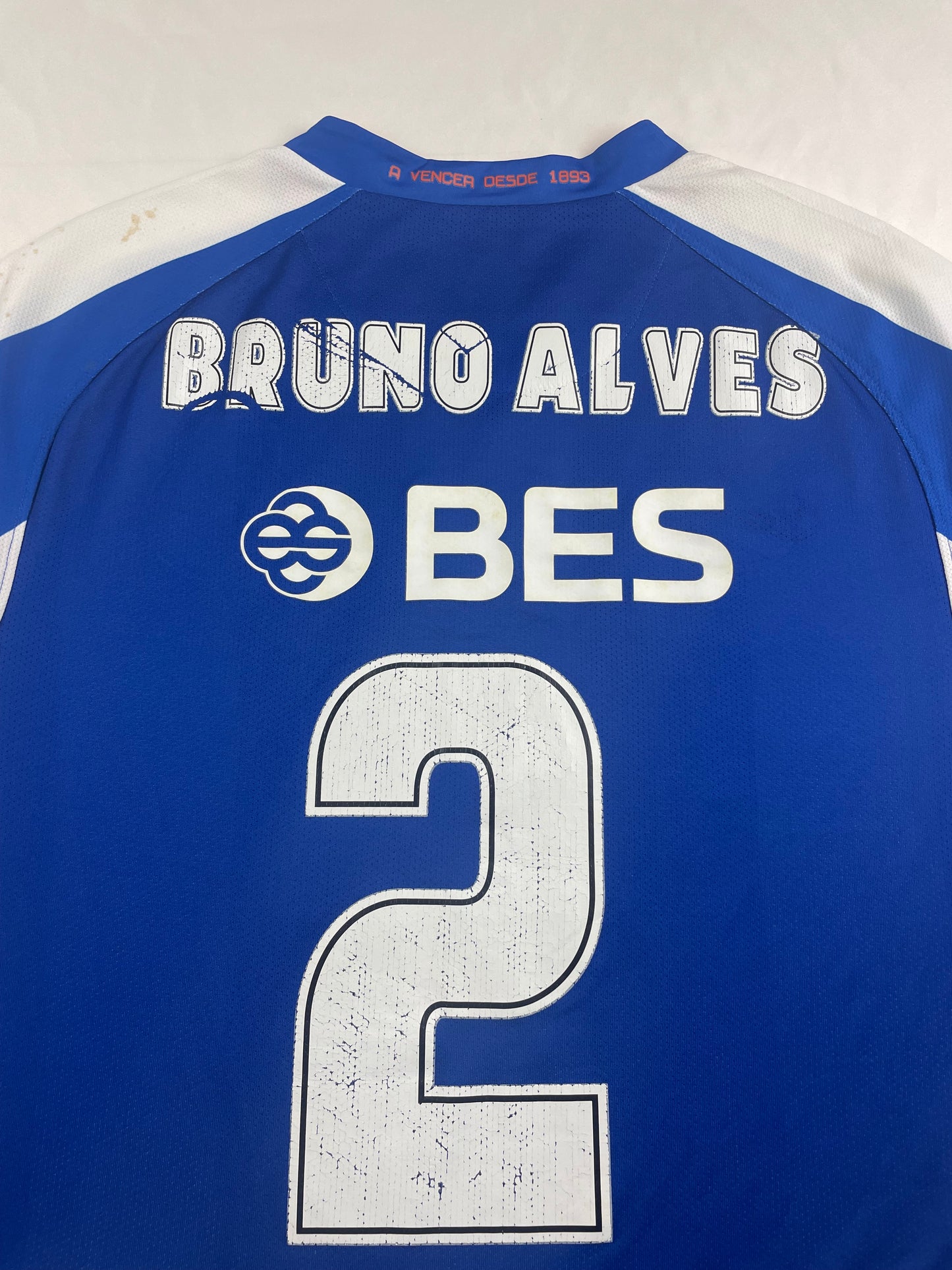 2008/09 Porto Home Bruno Alves #2 Match Worn (L)