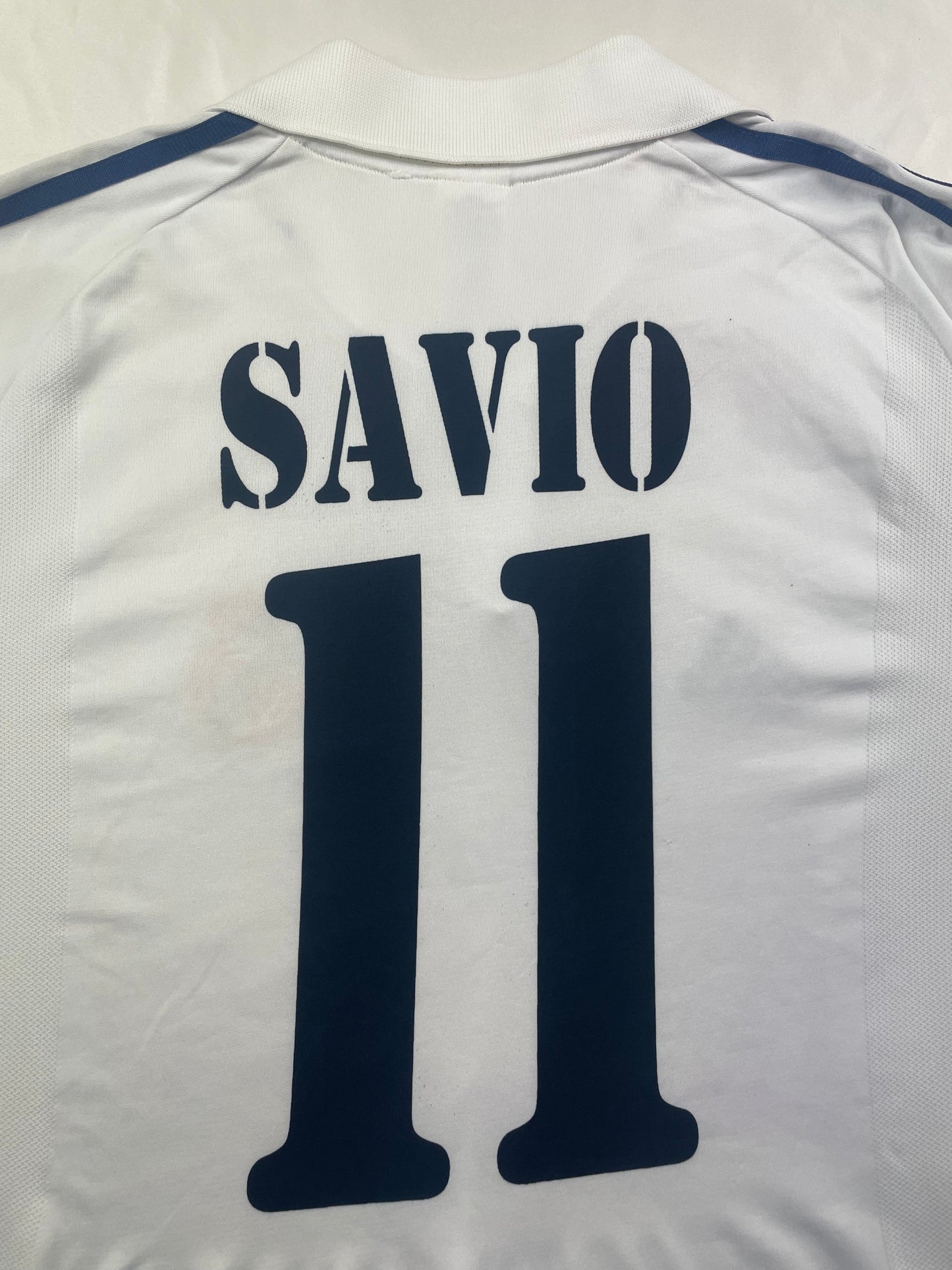 2001/02 Real Madrid Europe Savio #11 Match Issue (L)