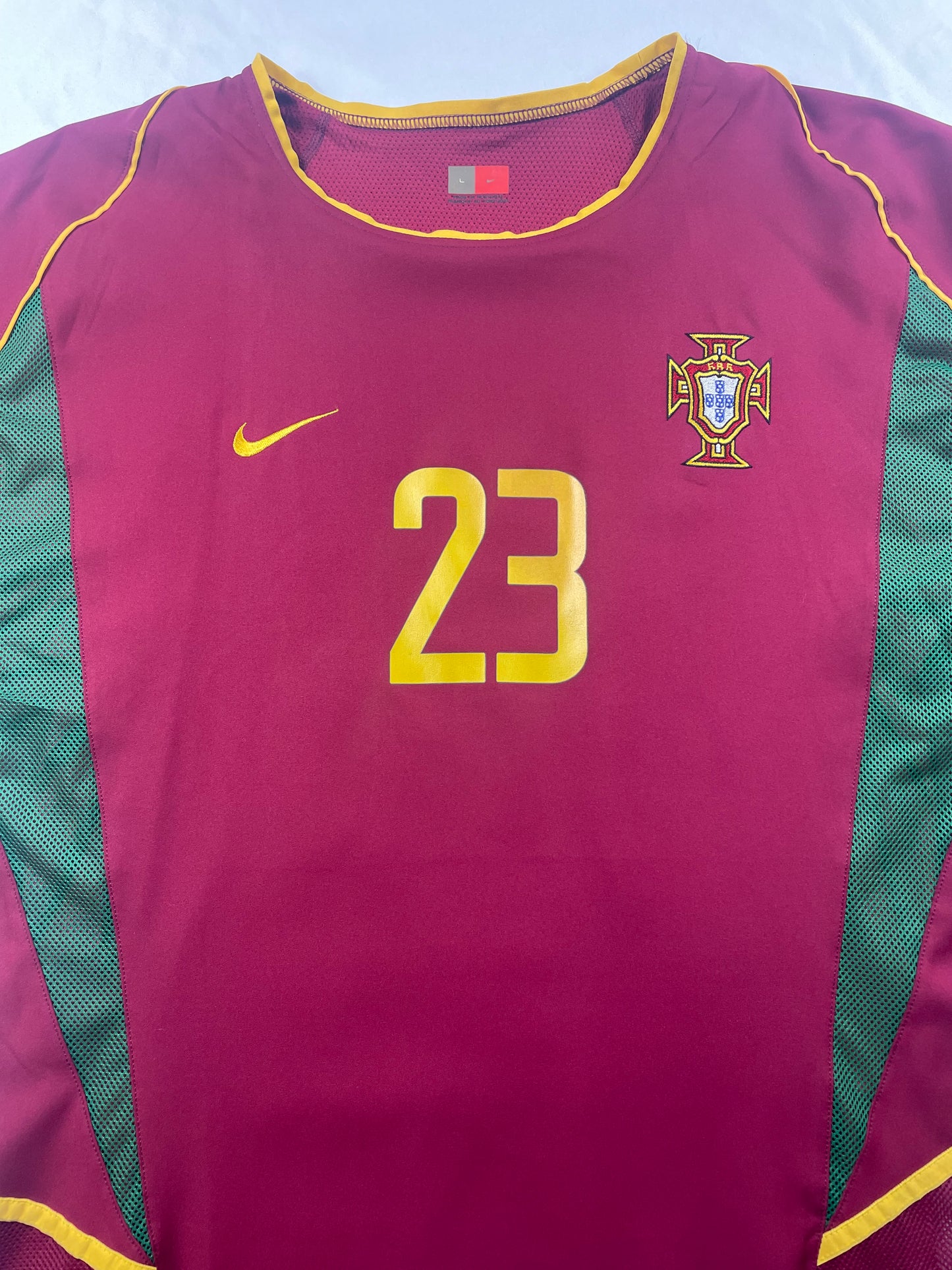 2002 Portugal Home Rui Jorge #23 Match Worn (L)