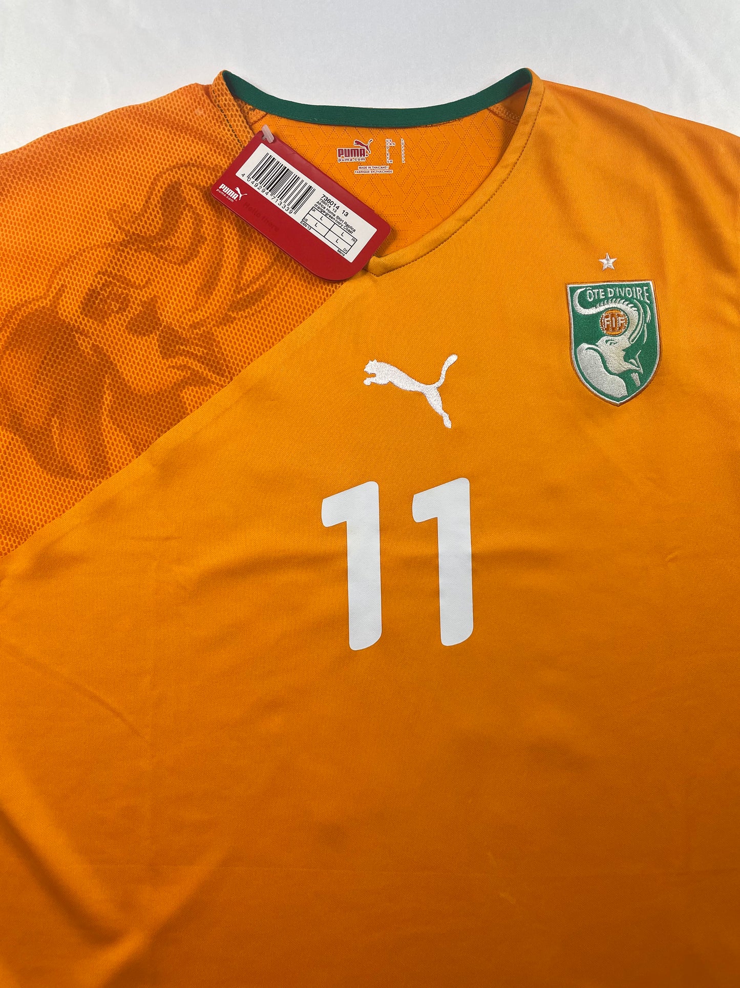 2010 Côte d'Ivoire Home Drogba #11 BNWT (M)
