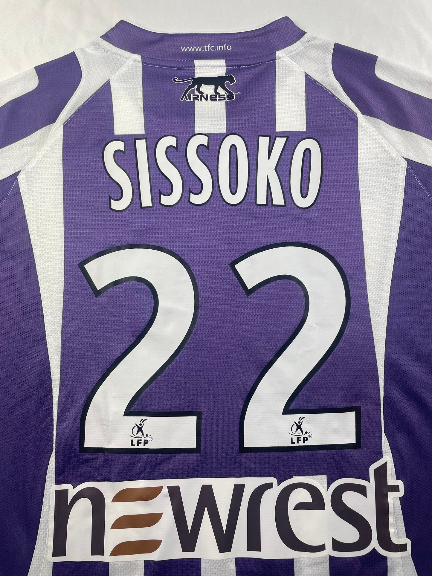 2008/09 Toulouse FC Home Sissoko #22 Match Worn (L)