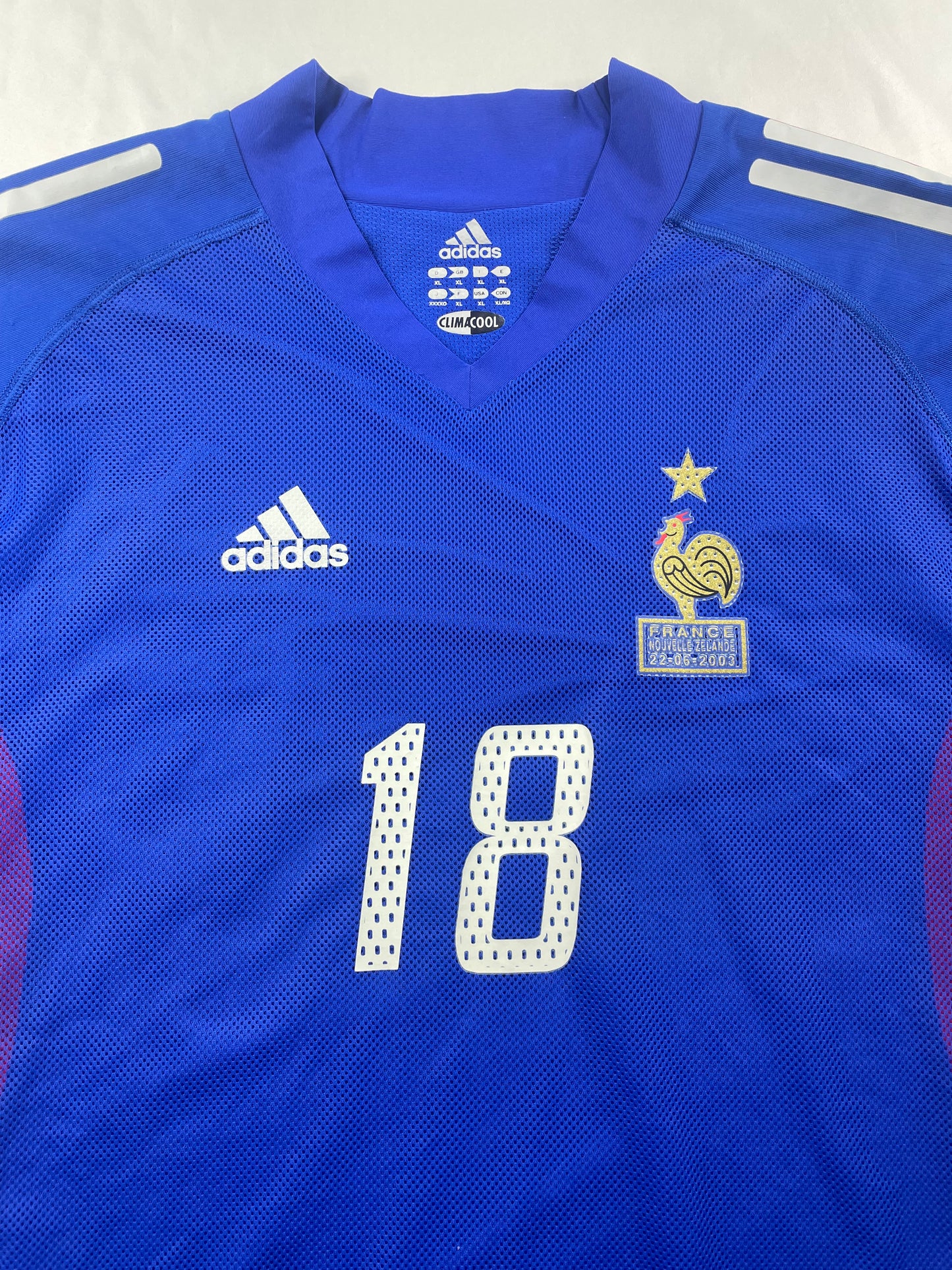 2002 France Home Pedretti #18 Match Issue (XL)