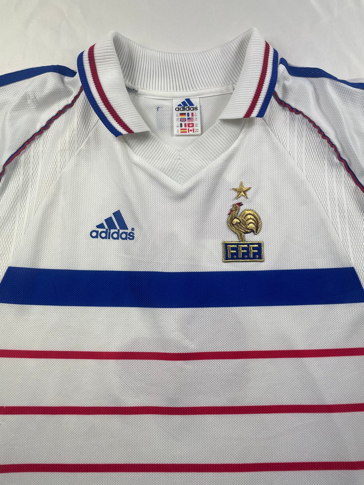1998 France Away #2 Match Worn (2XL)