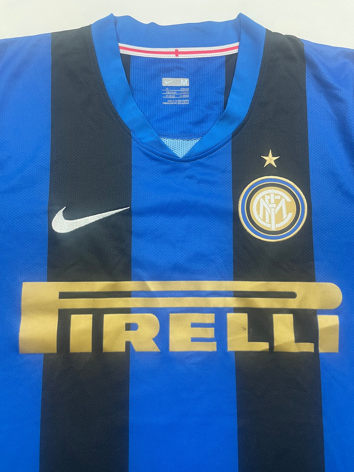 2008/09 Inter Milan Home (J.Zanetti) #4 Player Issue (M)
