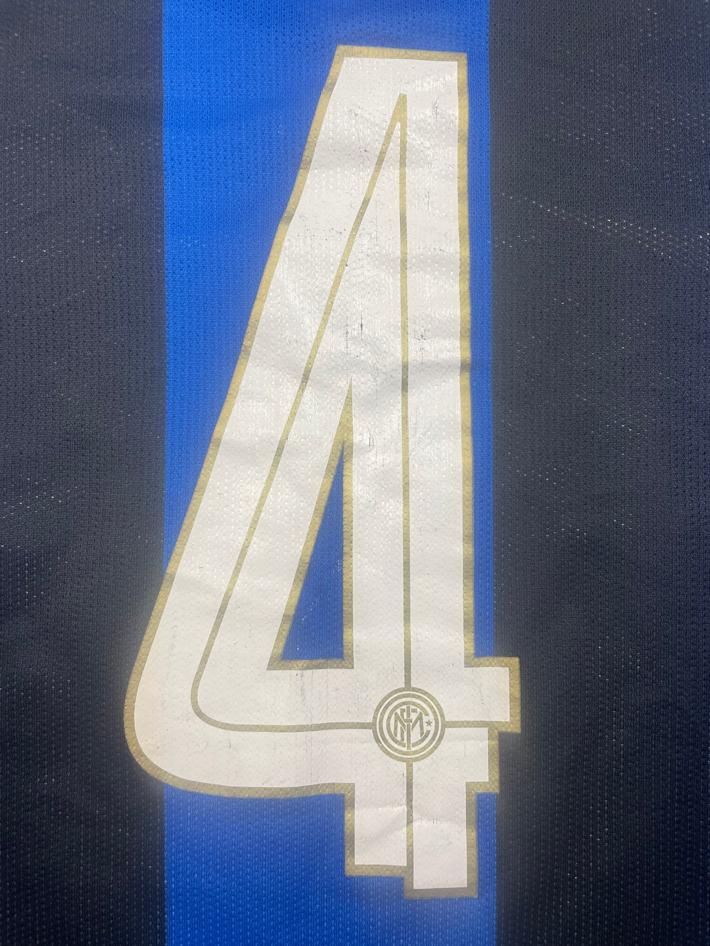 2008/09 Inter Milan Home (J.Zanetti) #4 Player Issue (M)