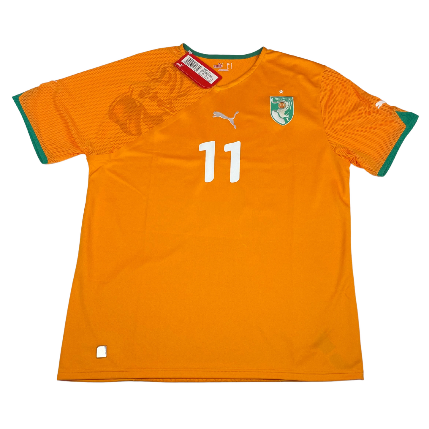 2010 Côte d'Ivoire Home Drogba #11 BNWT (M)