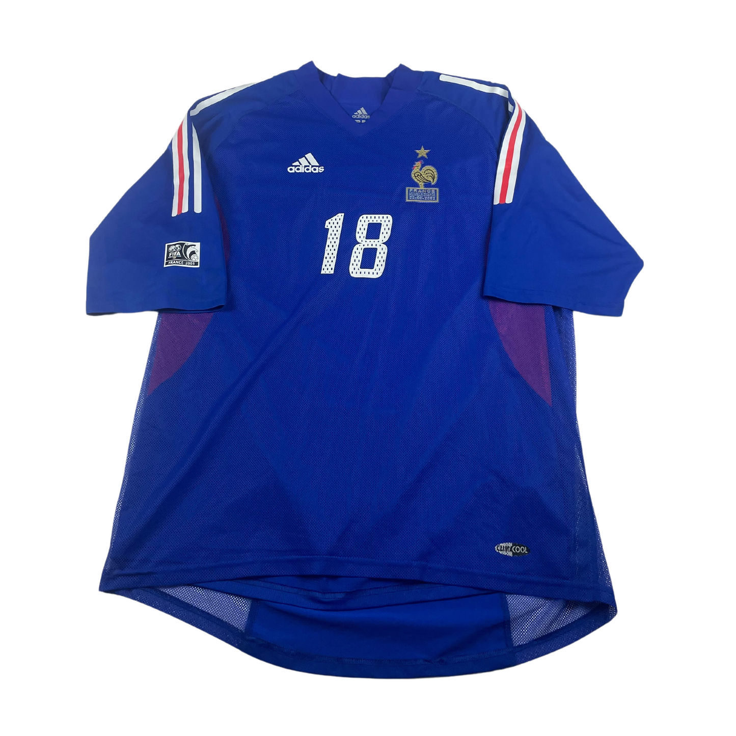 2002 France Home Pedretti #18 Match Issue (XL)
