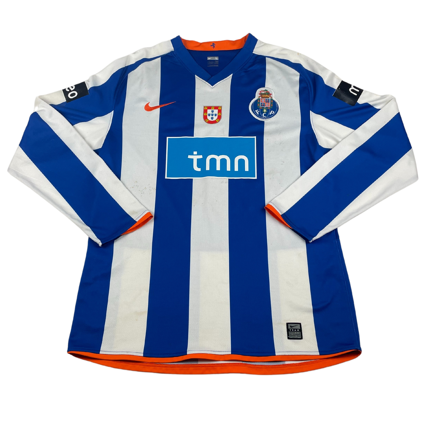 2008/09 Porto Home Bruno Alves #2 Match Worn (L)