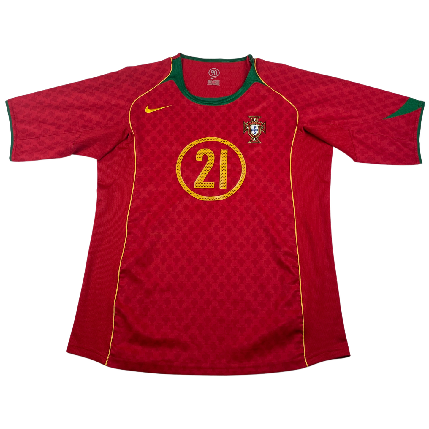 2004 Portugal Home Nuno Gomes #21 (L)
