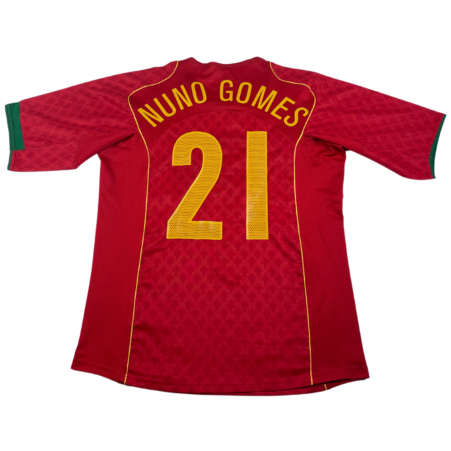 2004 Portugal Home Nuno Gomes #21 (L)