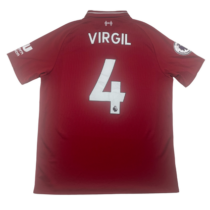 2018/19 Liverpool Home Virgil #4 (M)
