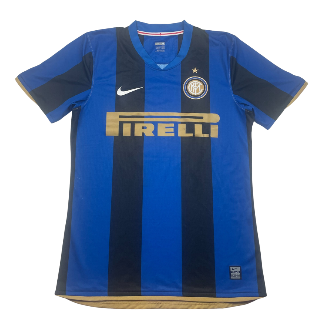 2008/09 Inter Milan Home (J.Zanetti) #4 Player Issue (M)