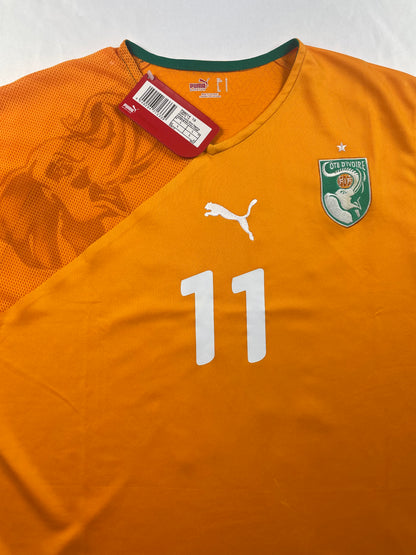 2010 Côte d'Ivoire Home Drogba #11 BNWT (M)
