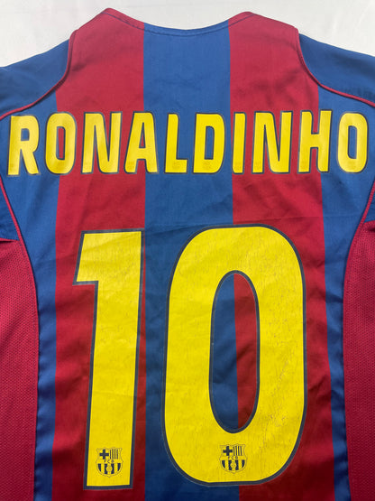 2004/05 FC Barcelona Home Ronaldinho #10 (M)