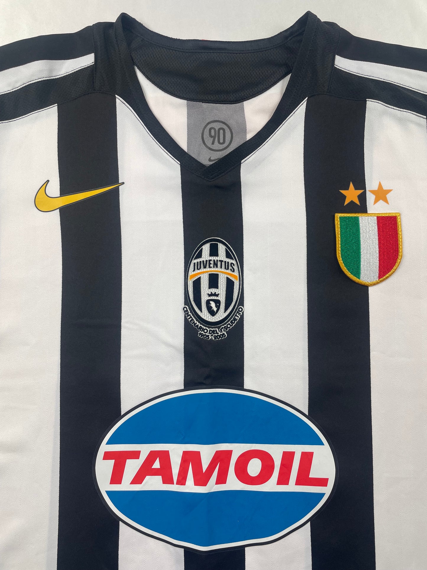2005/06 Juventus Home (Zambrotta) #19 Match Worn (L)