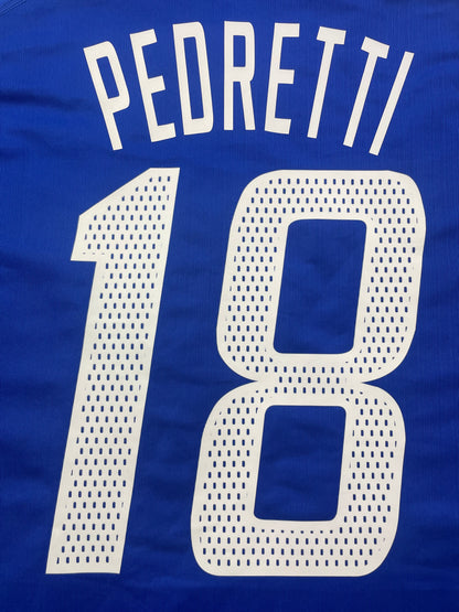 2002 France Home Pedretti #18 Match Issue (XL)