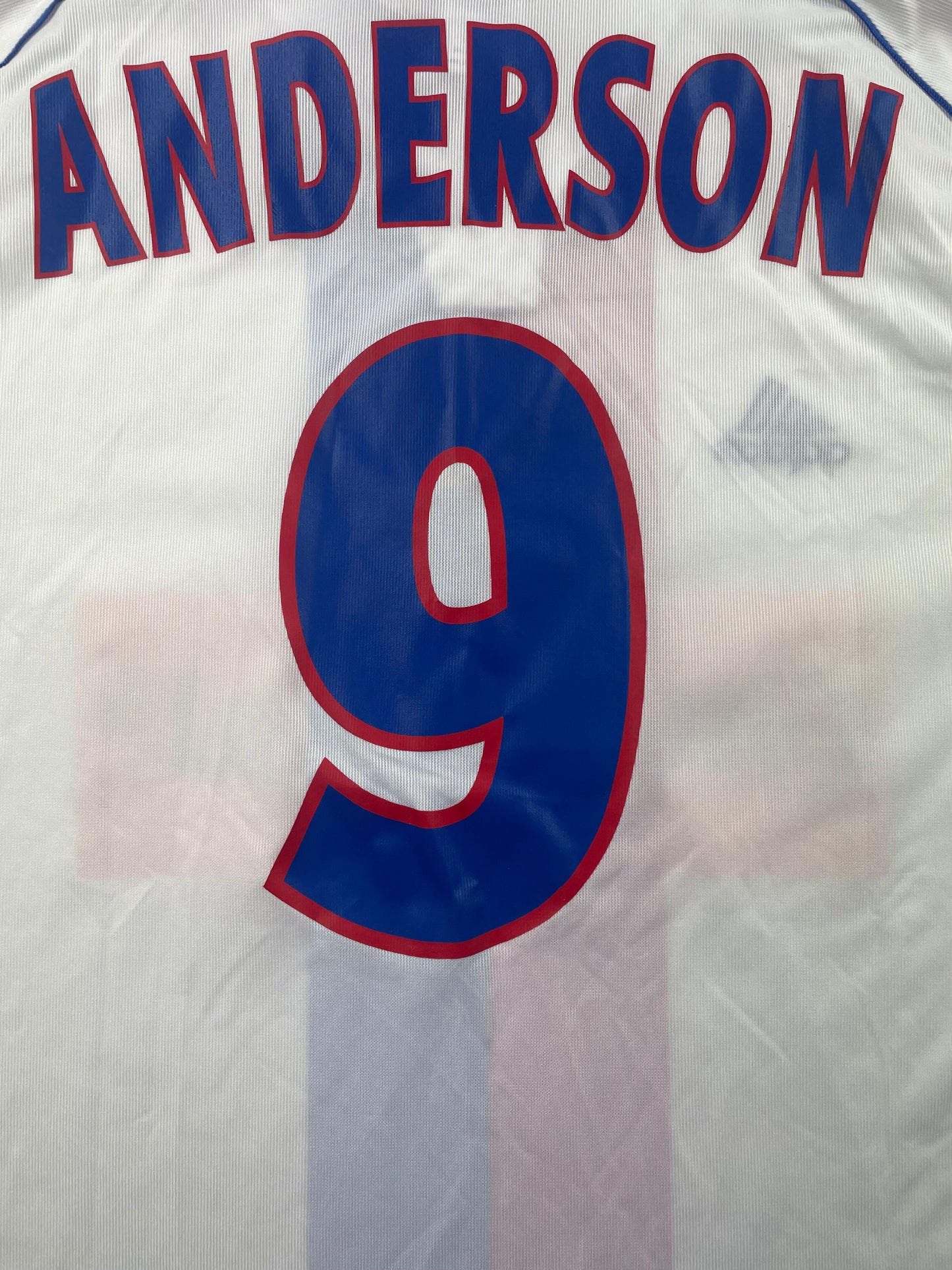 2000/01 Olympique Lyonnais Home Anderson #9 BNWT (XL)