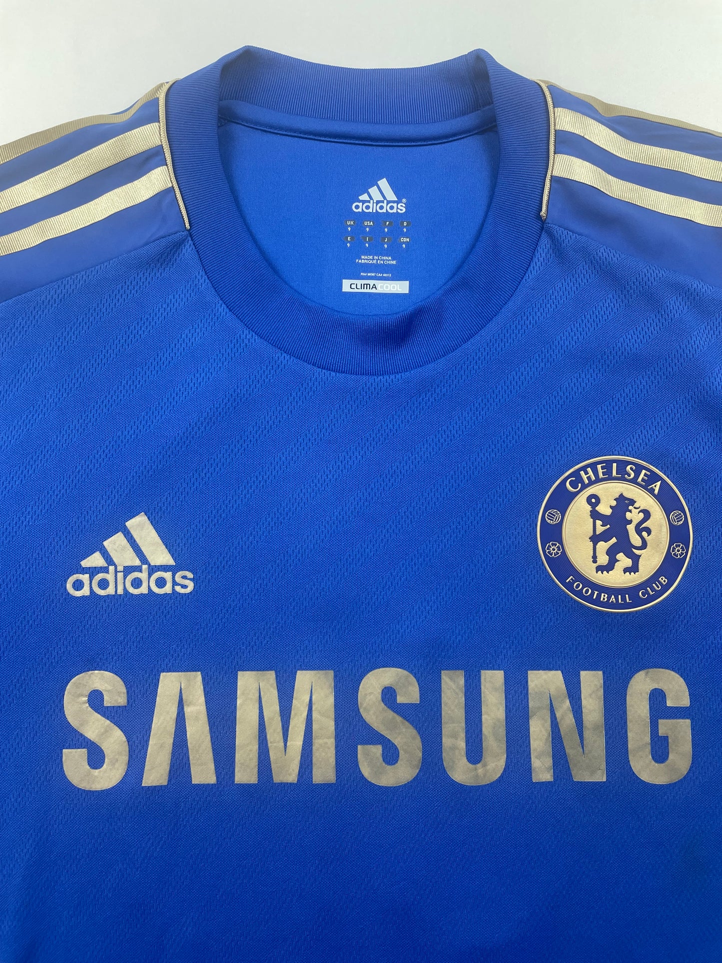 2012/13 Chelsea Home David Luiz #4 Signed Player Issue (9)