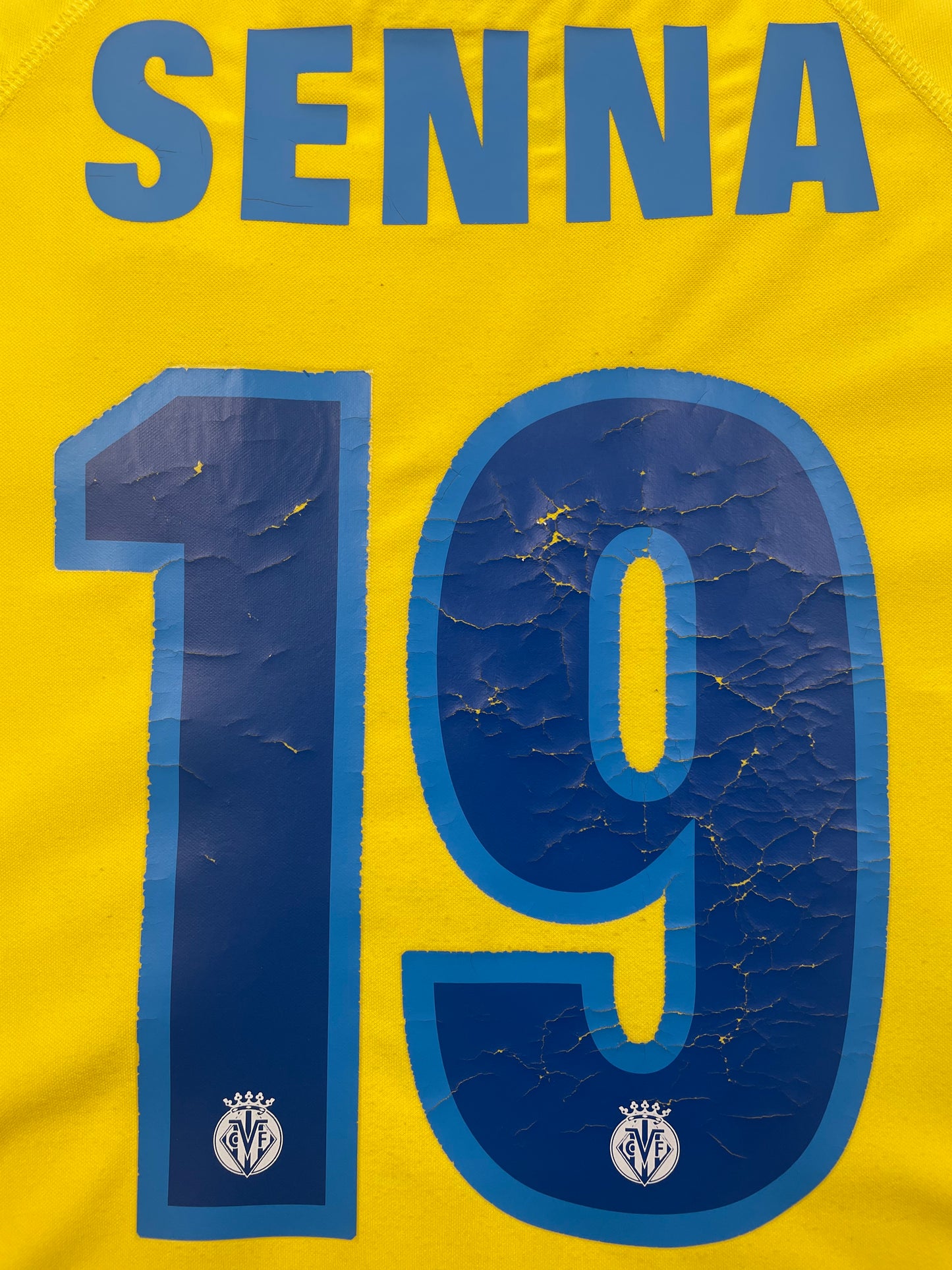 2005/06 Villarreal CF Europe Senna #19 Match Worn (XL)