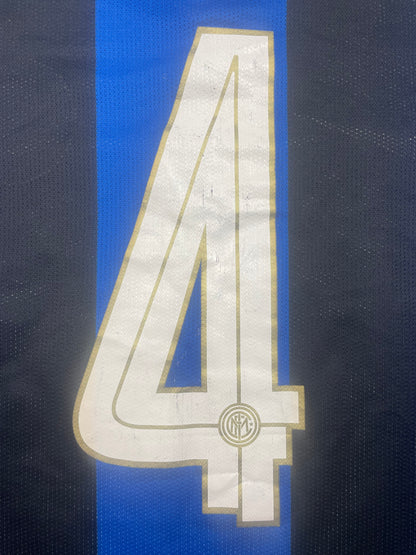 2008/09 Inter Milan Home (J.Zanetti) #4 Player Issue (M)