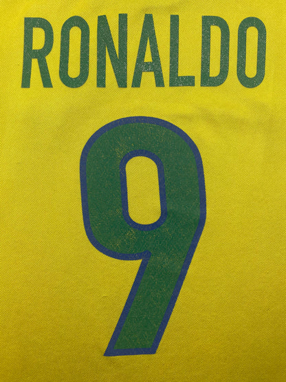 1998 Brésil Home Ronaldo #9 (XL)