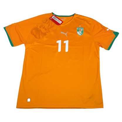 2010 Côte d'Ivoire Home Drogba #11 BNWT (M)