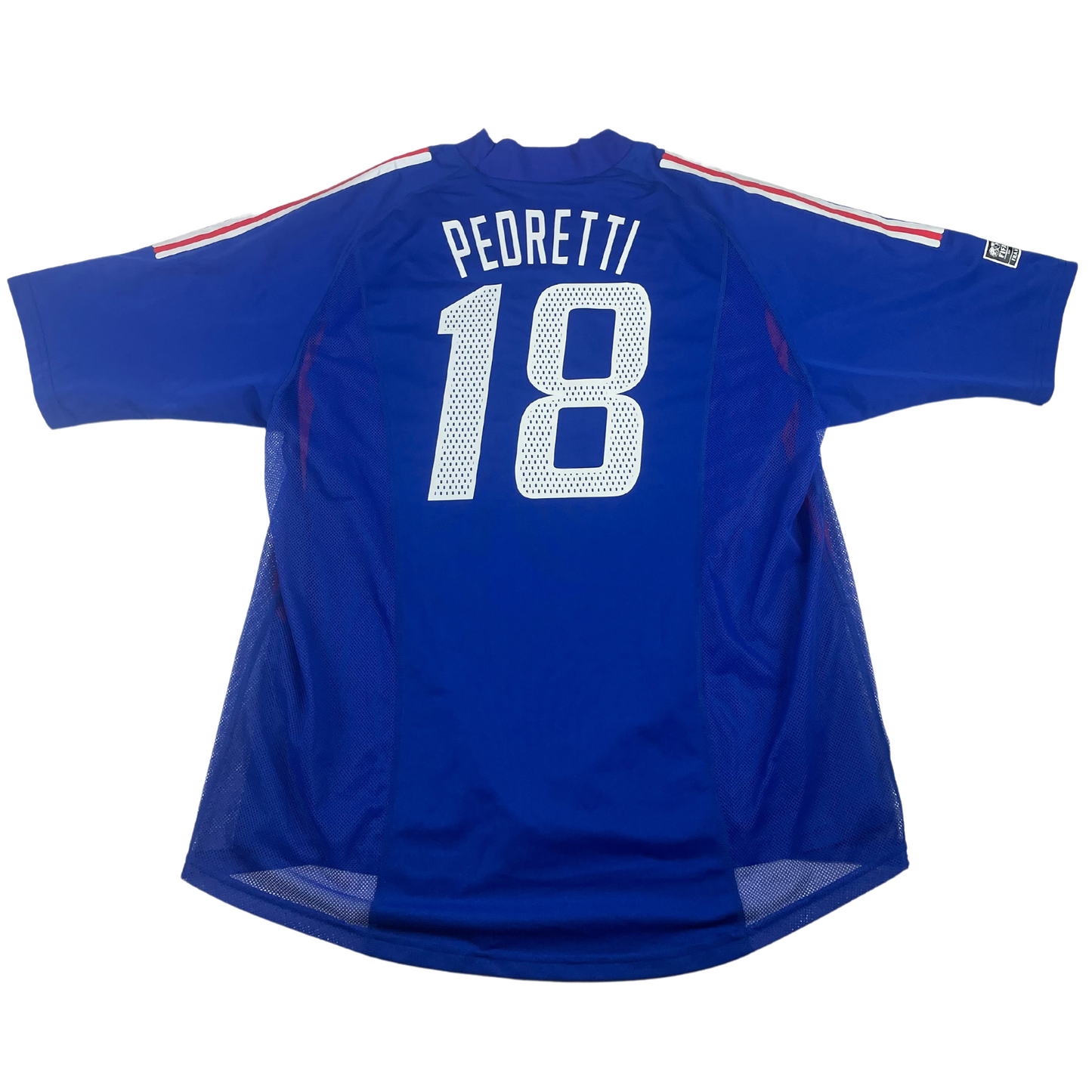 2002 France Home Pedretti #18 Match Issue (XL)