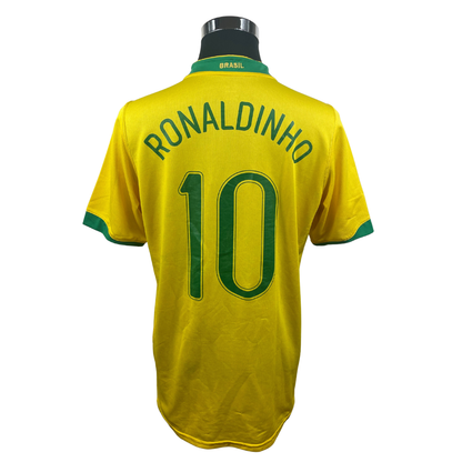 2006 Brésil Home Ronaldinho #10
