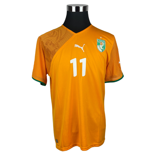 2010 Côte d'Ivoire Home Drogba #11 BNWT (M)