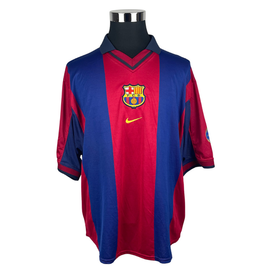 2000/01 FC Barcelona Home Rivaldo #10 (XL)