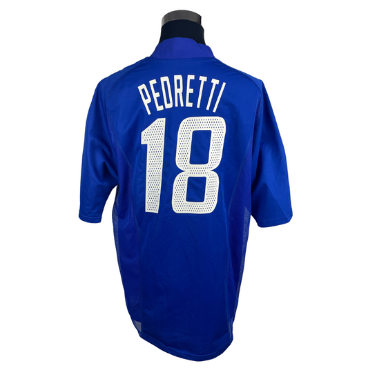 2002 France Home Pedretti #18 Match Issue (XL)