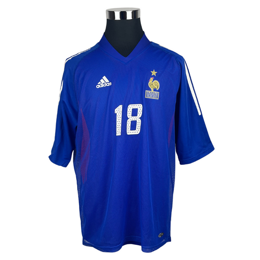 2002 France Home Pedretti #18 Match Issue (XL)