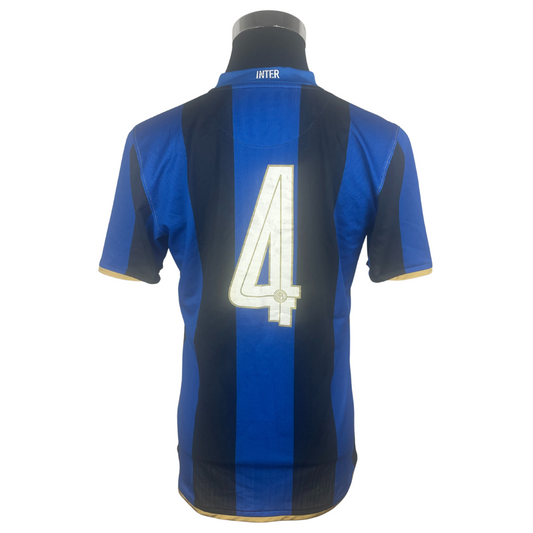 2008/09 Inter Milan Home (J.Zanetti) #4 Player Issue (M)
