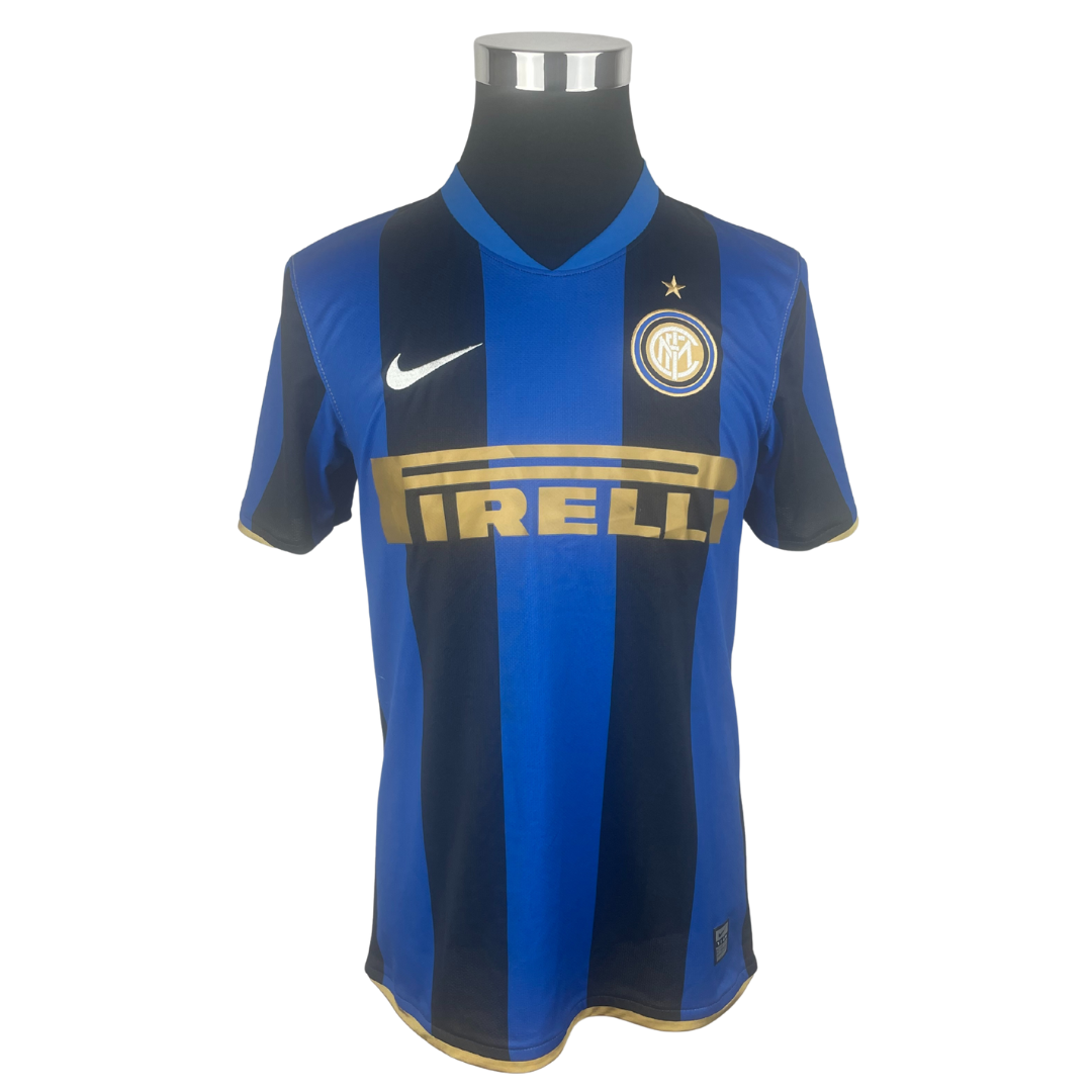 2008/09 Inter Milan Home (J.Zanetti) #4 Player Issue (M)