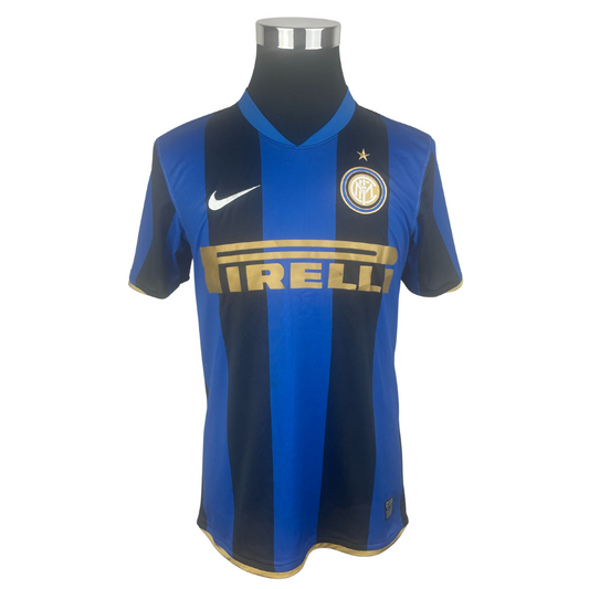 2008/09 Inter Milan Home (J.Zanetti) #4 Player Issue (M)