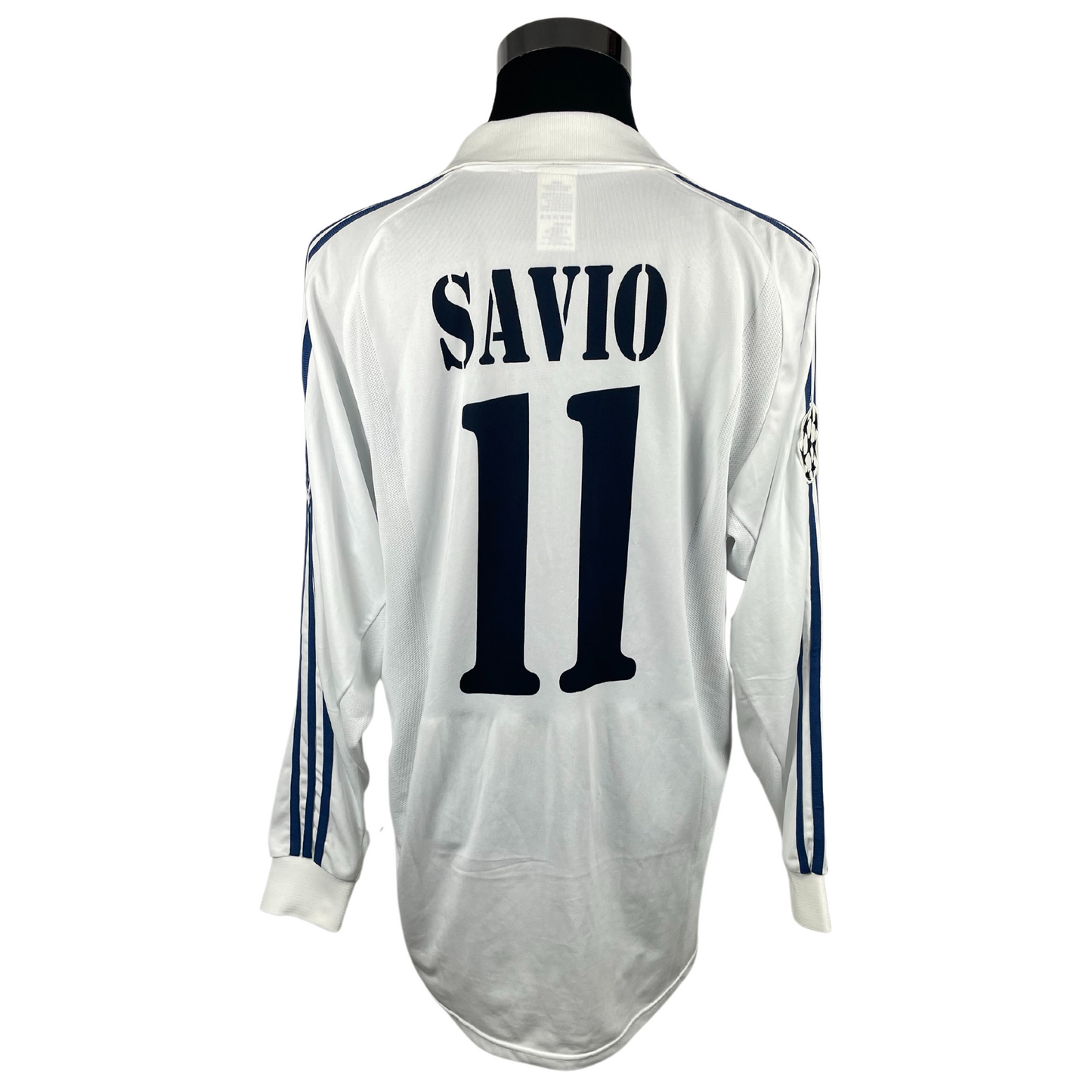 2001/02 Real Madrid Europe Savio #11 Match Issue (L)