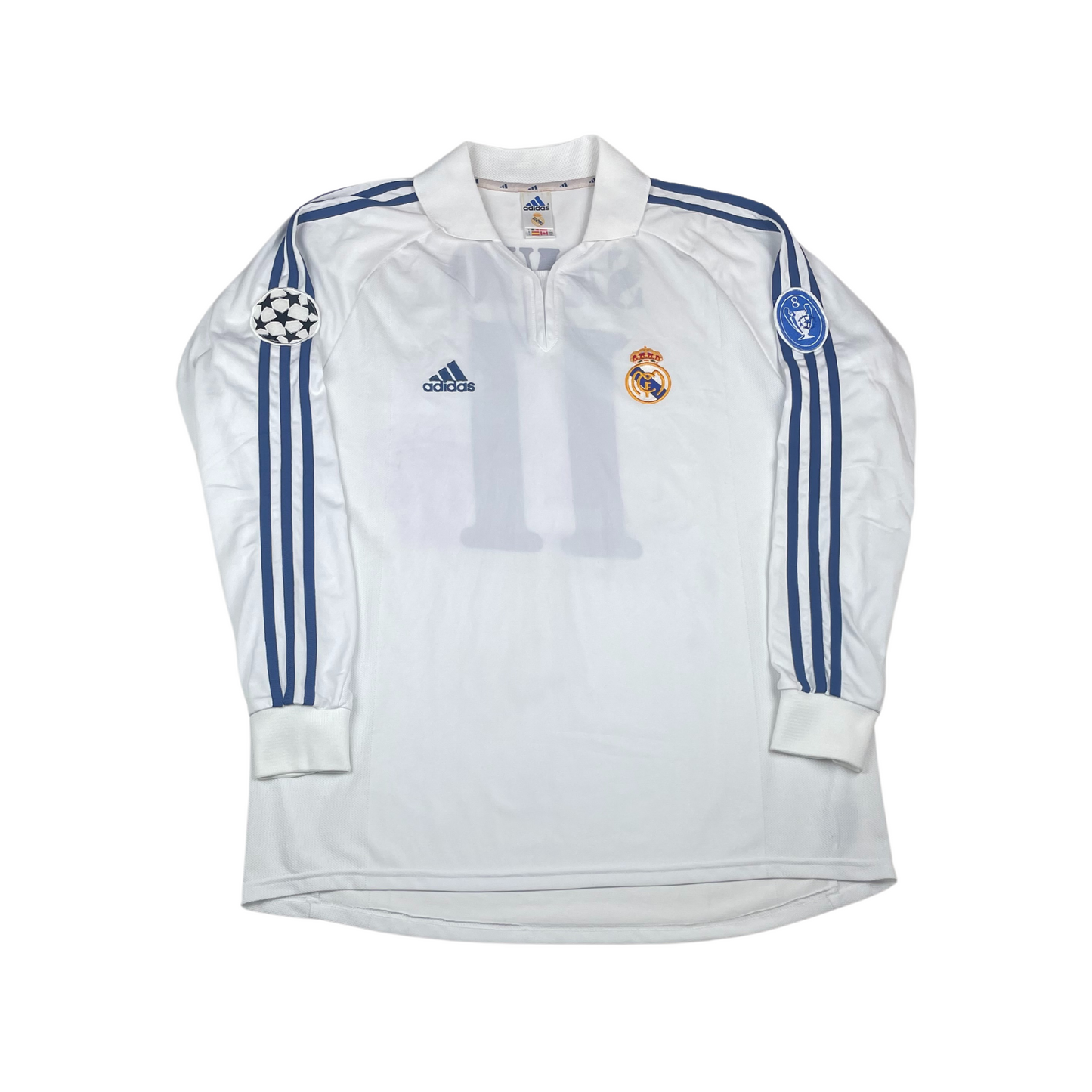 2001/02 Real Madrid Europe Savio #11 Match Issue (L)