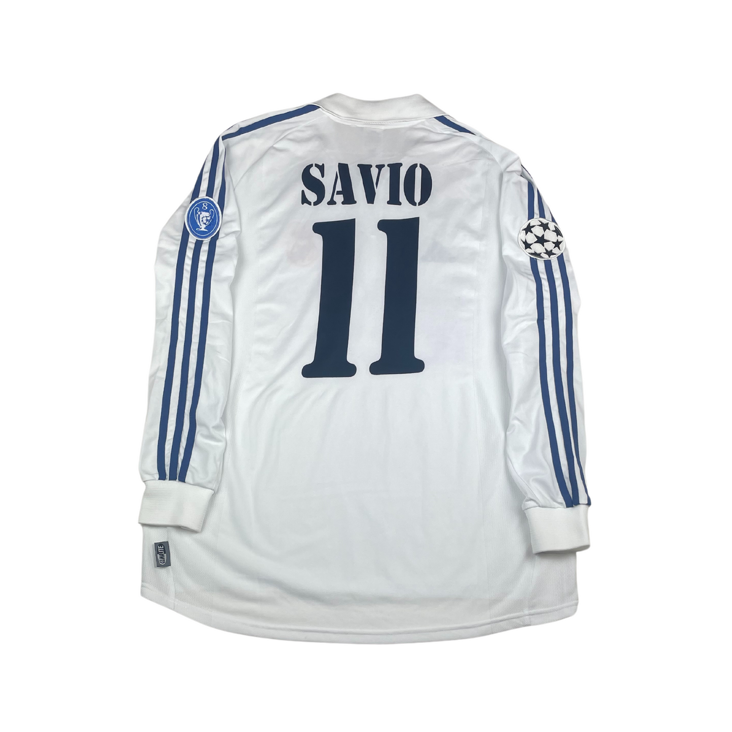 2001/02 Real Madrid Europe Savio #11 Match Issue (L)